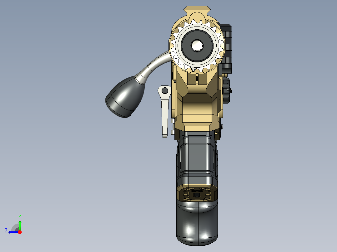 手枪左轮冲锋枪老式狙击步枪设计3D图纸ruger-precision-rifle STP右视图