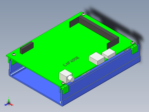 艾讯科技capa55r支架正等轴测缩略图