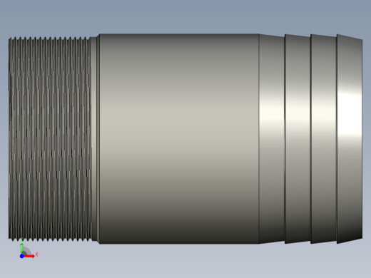 螺纹管水管接头-直通 DN80前视缩略图
