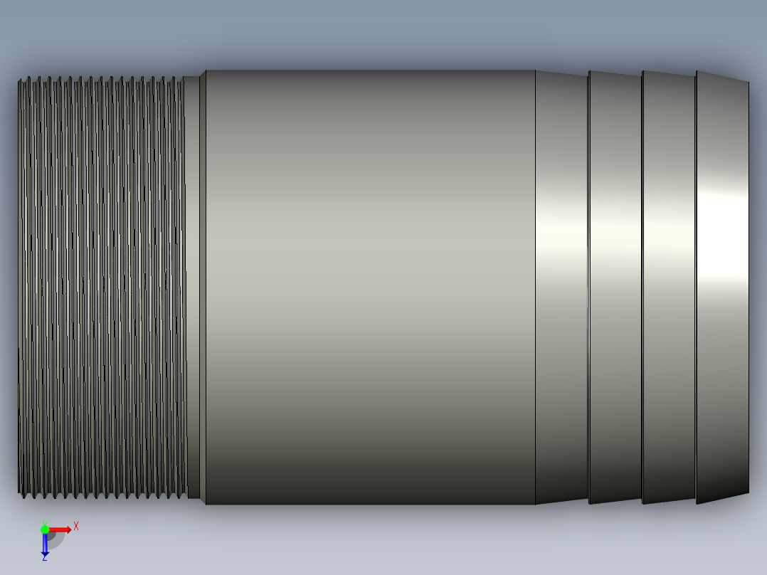 螺纹管水管接头-直通 DN80俯视图