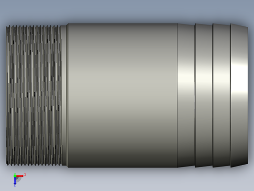 螺纹管水管接头-直通 DN80俯视缩略图
