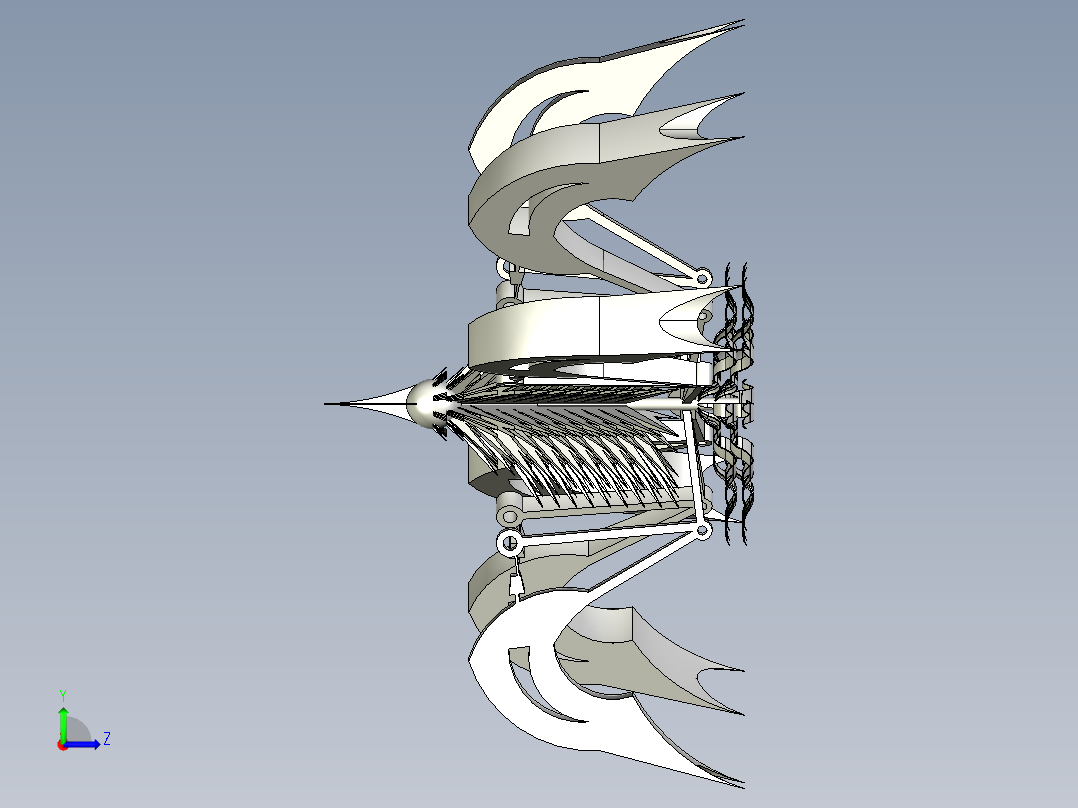 蜘蛛机器人左视图
