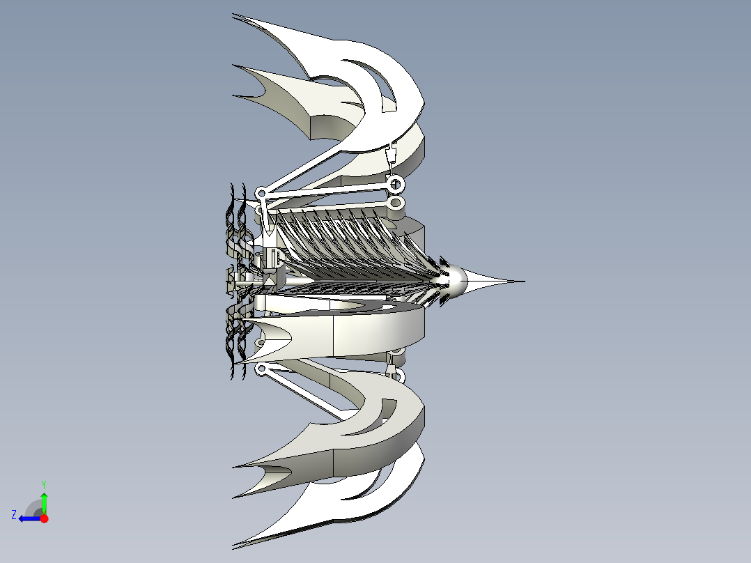 蜘蛛机器人右视图