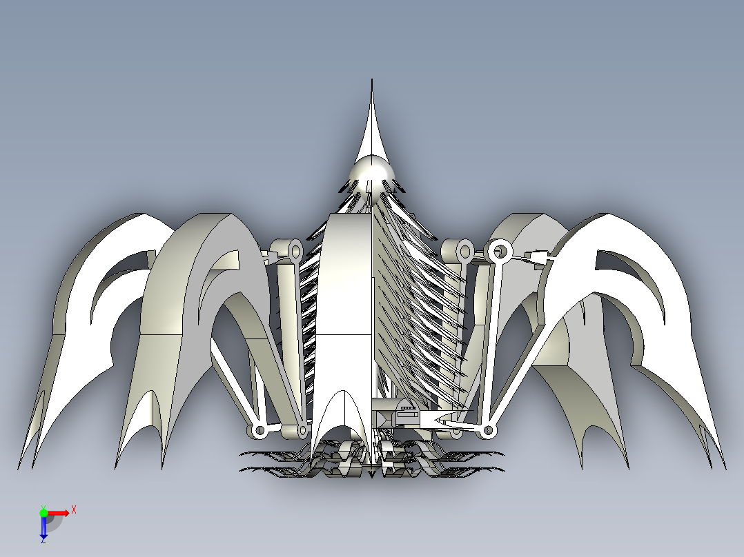 蜘蛛机器人俯视图