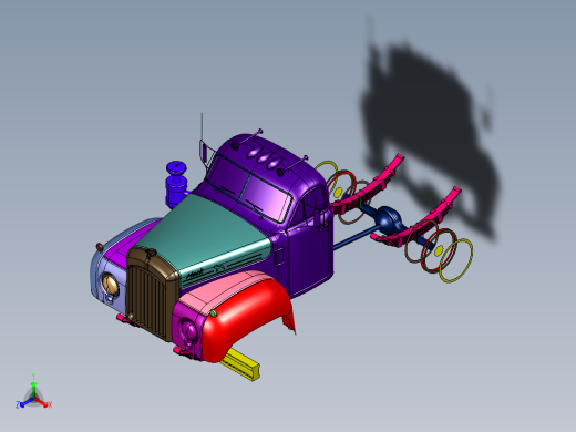 经典长头越野卡车