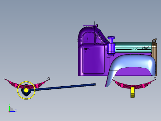 经典长头越野卡车左视缩略图