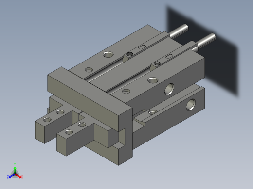 MHZ2-16DN1-M9PZ平行气爪正等轴测缩略图