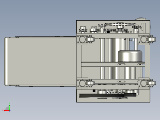 防止面团沾粘胶辊的压面机后视缩略图
