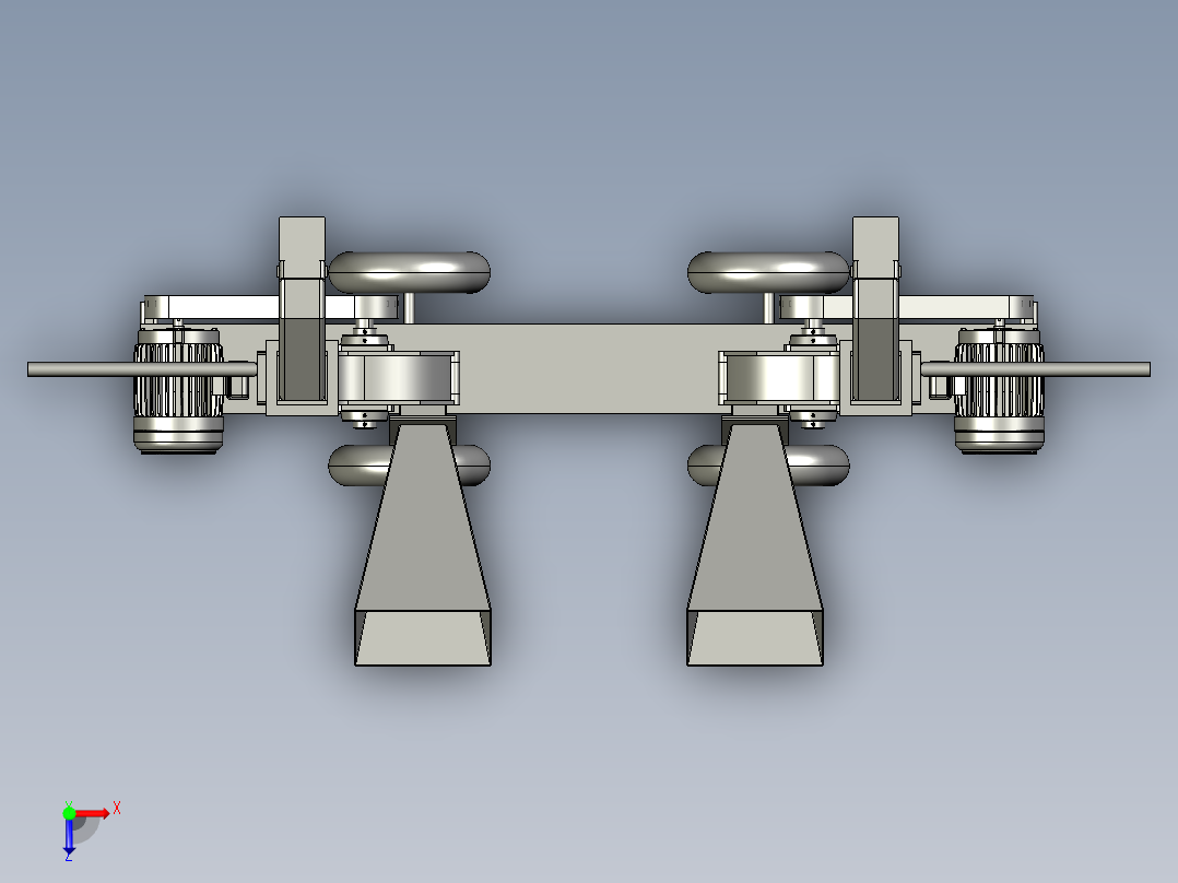 造纸行业的木头粉碎机俯视图