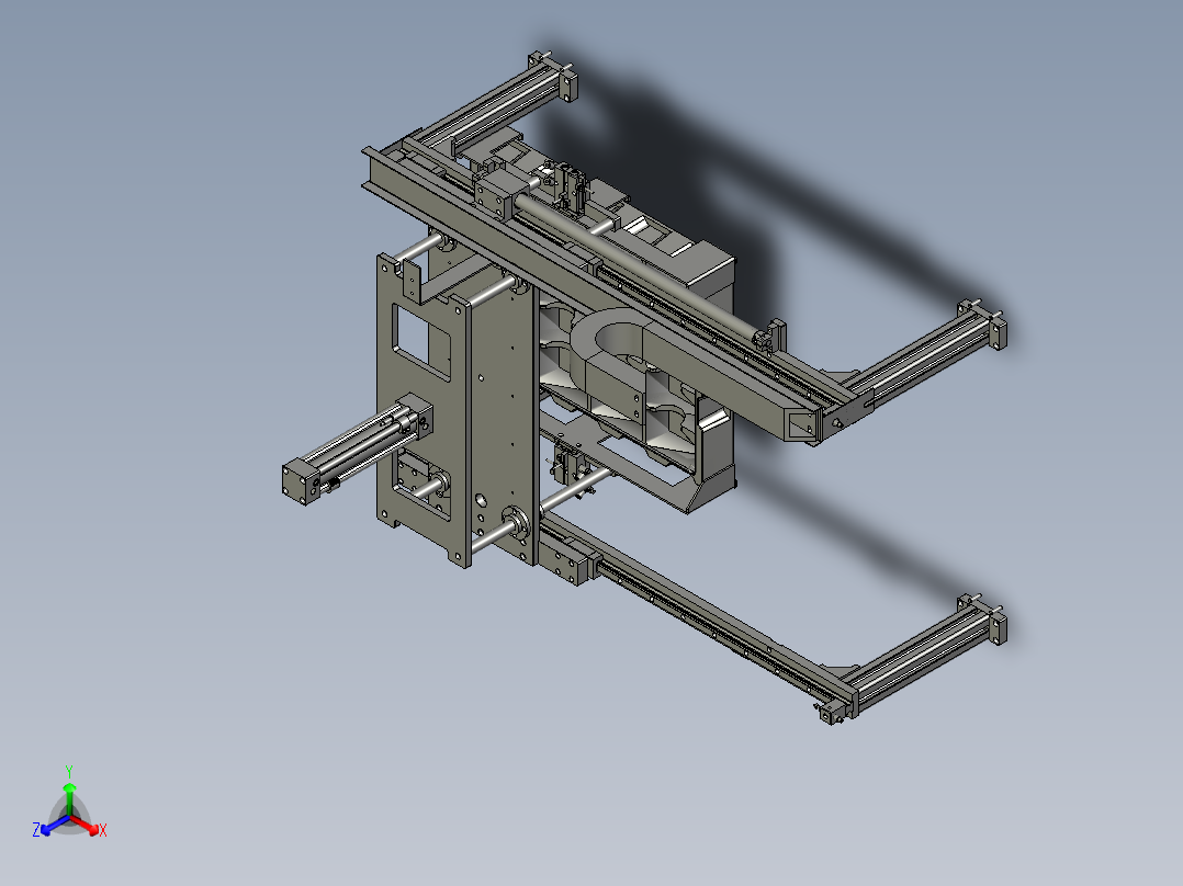 移动组件正等轴测图