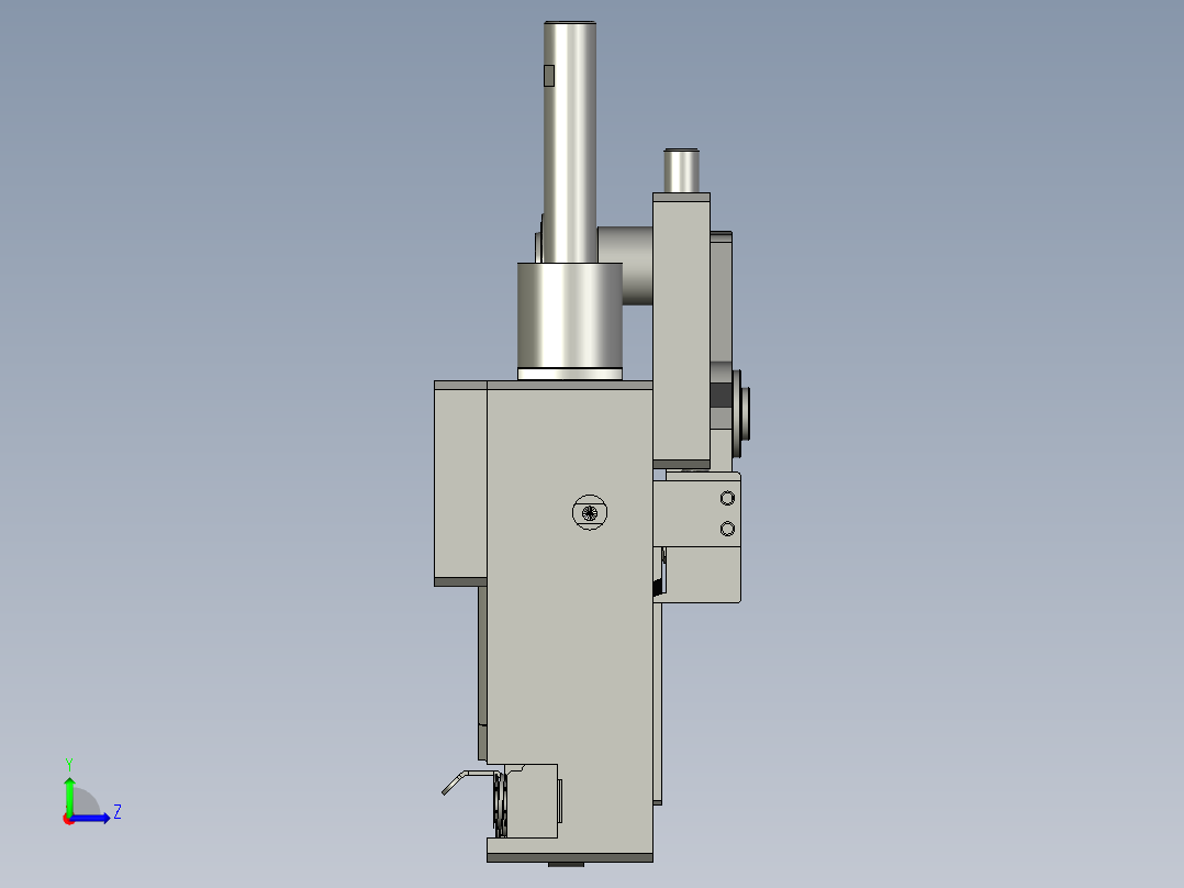 YWP200K4-07C-02-00左切极片切刀组件左视图