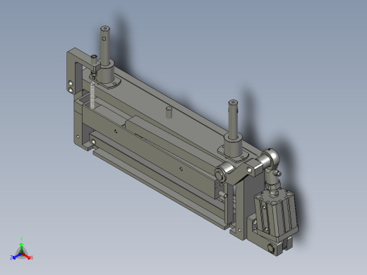 YWP200K4-07C-02-00左切极片切刀组件正等轴测缩略图