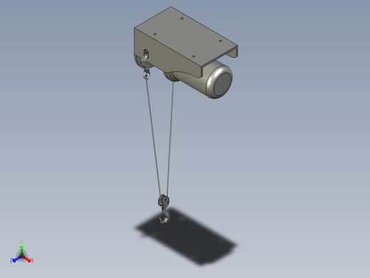 PA1000电葫芦正等轴测缩略图