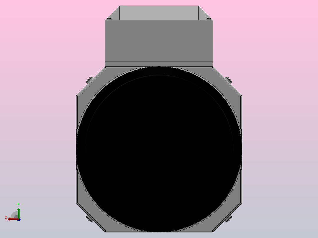 IM B14 H63-112变频电机[YVF2-632-4-B14]后视图