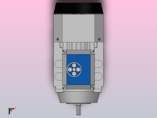 IM B14 H63-112变频电机[YVF2-632-4-B14]俯视缩略图
