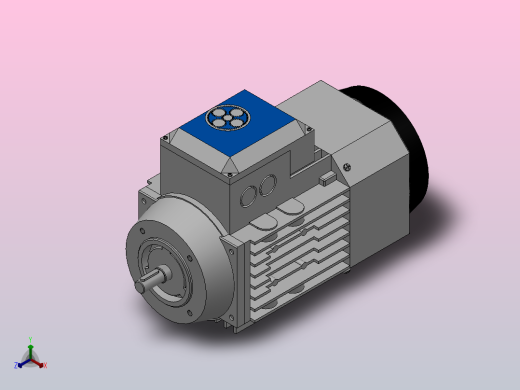 IM B14 H63-112变频电机[YVF2-632-4-B14]正等轴测缩略图
