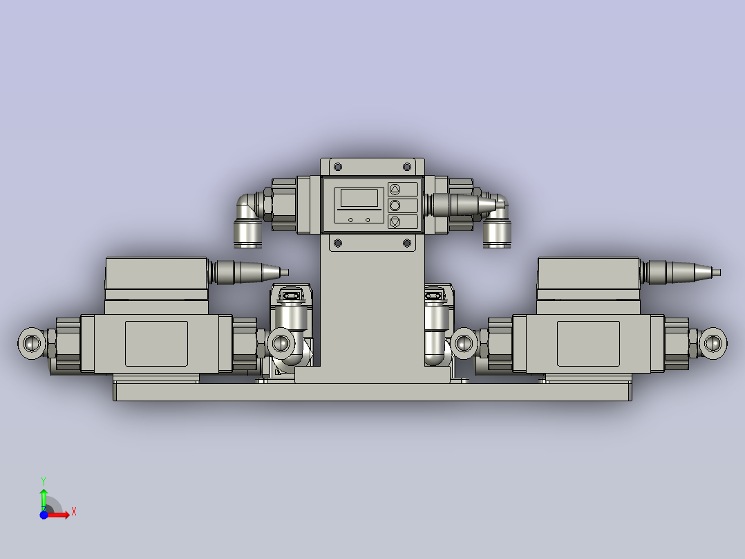 加热模块控制组件前视图
