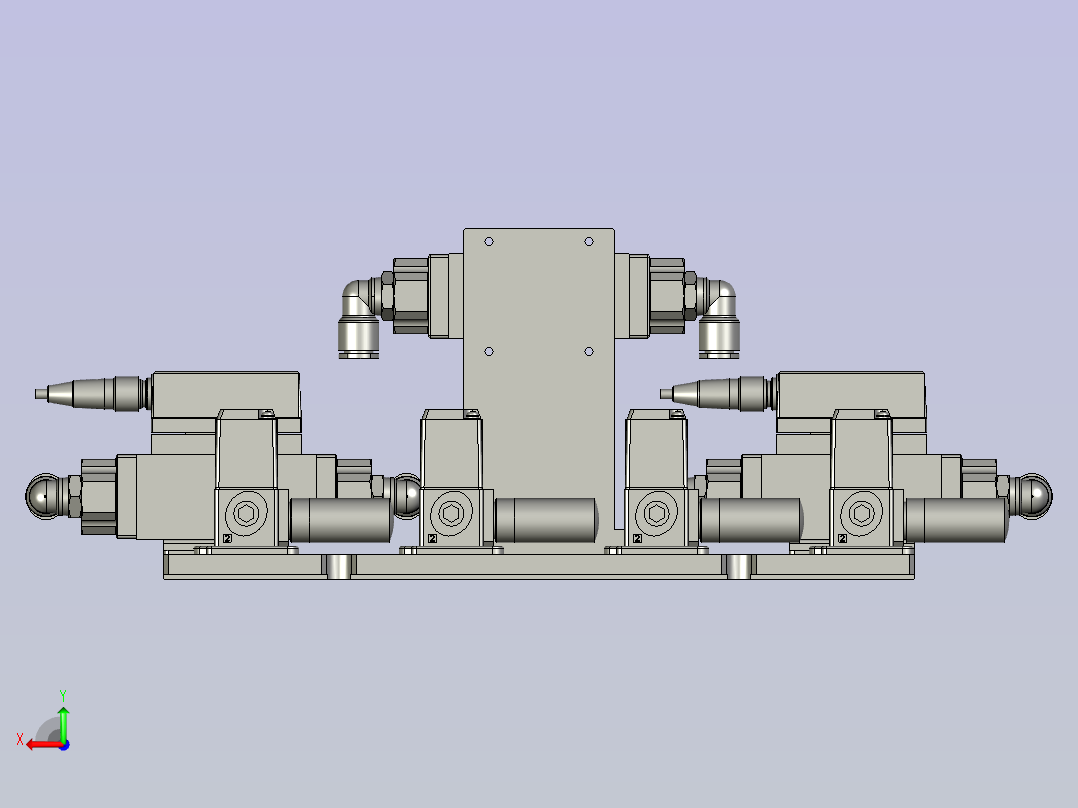 加热模块控制组件后视图