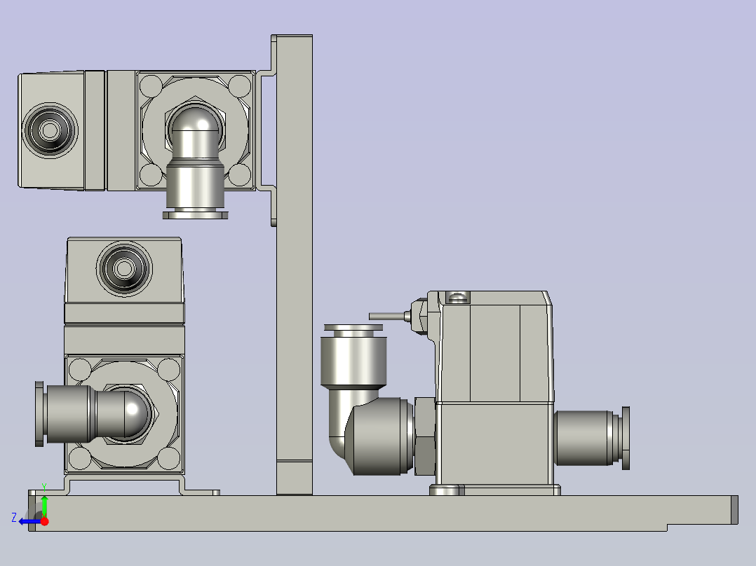 加热模块控制组件右视图