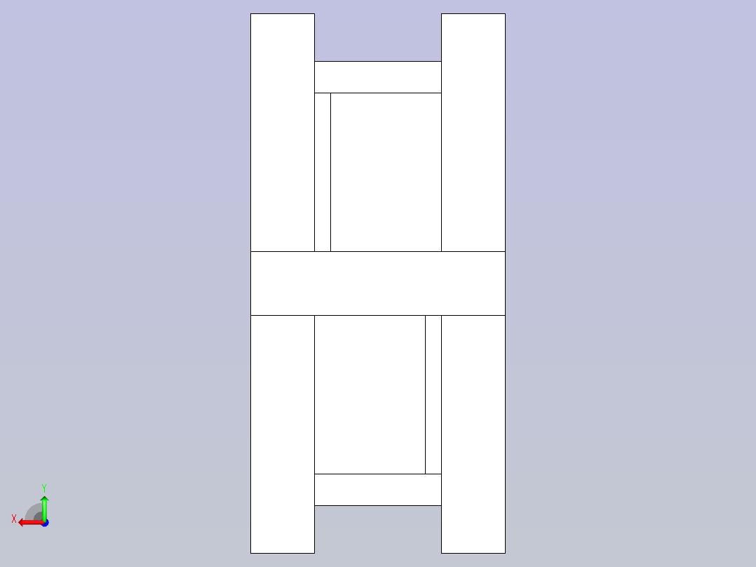 使用高级材料的Solidworks装配后视图