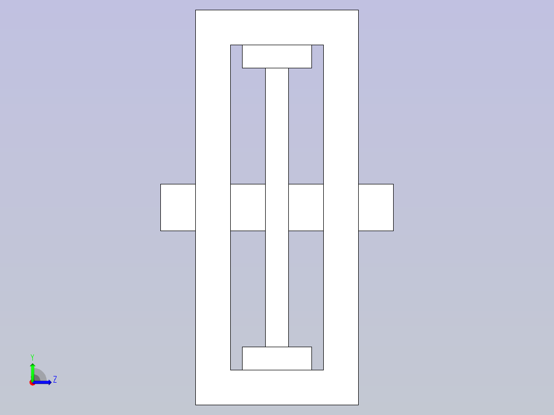 使用高级材料的Solidworks装配左视图