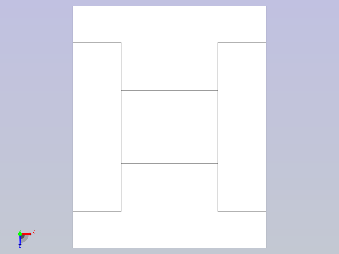 使用高级材料的Solidworks装配俯视图