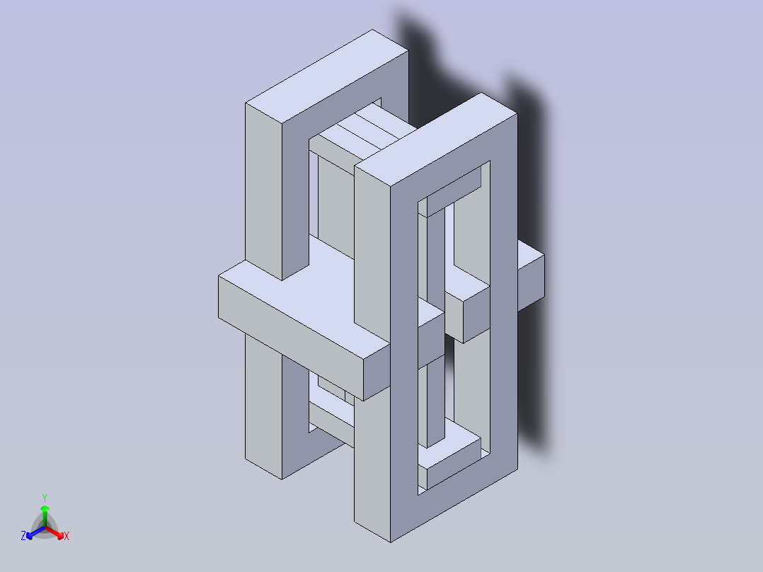 使用高级材料的Solidworks装配正等轴测图