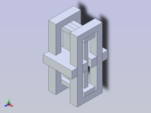 使用高级材料的Solidworks装配正等轴测缩略图