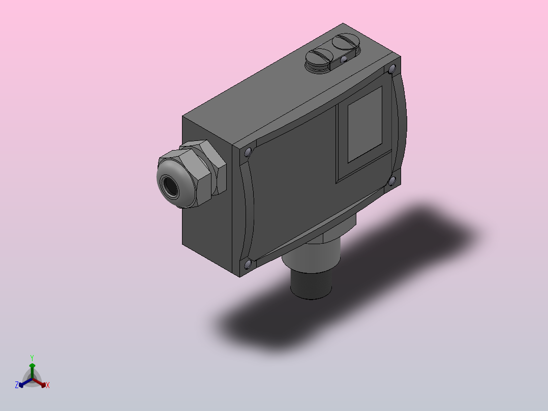 511╱7DK压力控制器[511／7DK压力控制器(0811113)]正等轴测图