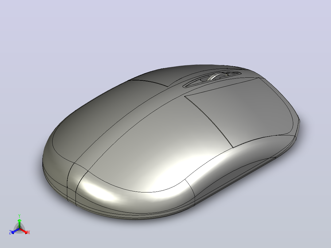 鼠标SolidWorks教程正等轴测图