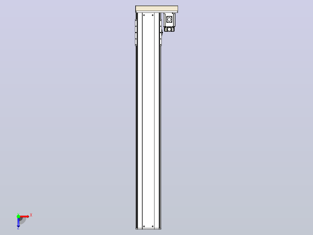 日规模组半封闭丝杆TPA-HNR-220D-3210C-L1500-ML-C-P1K-N3俯视图