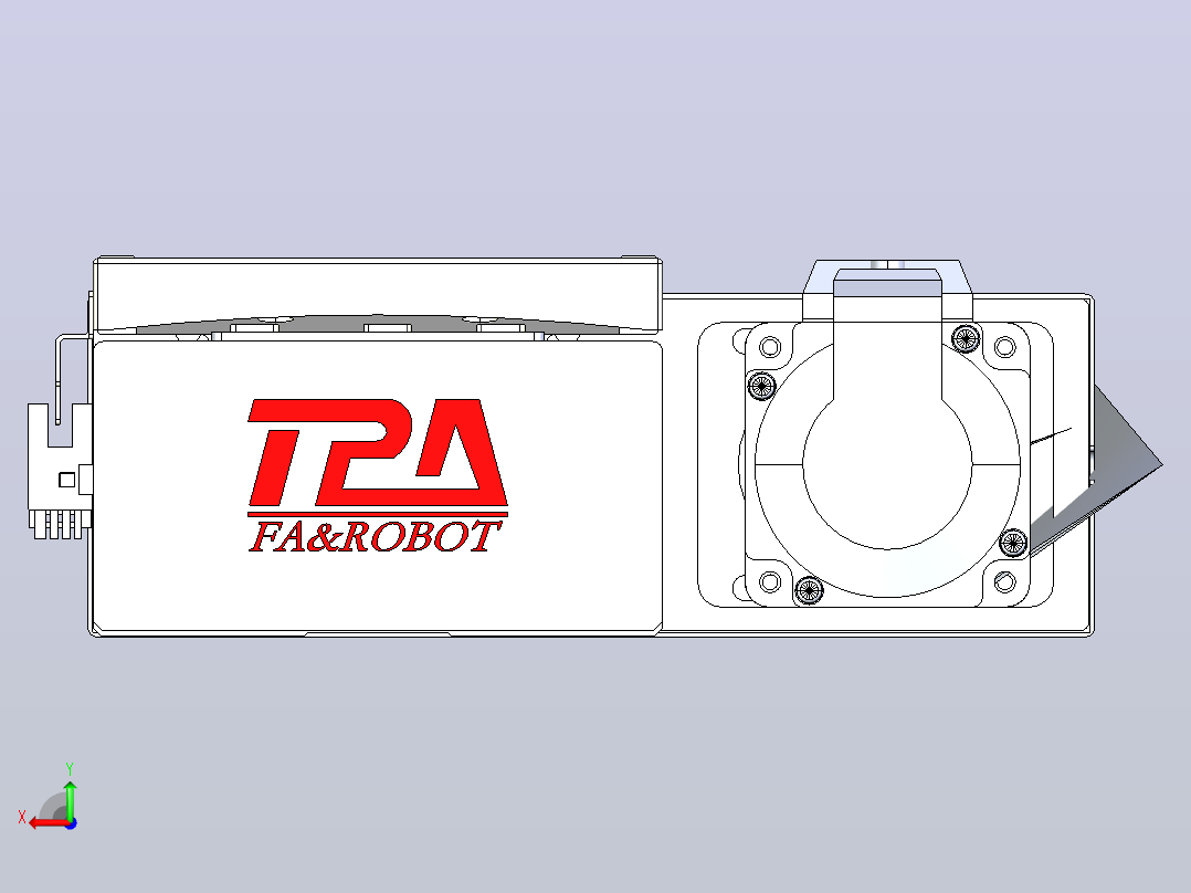 滚珠丝杠直线轴带导轨全封闭TPA-HCR-120D-1610C-L1150-ML-Y-P40-N3后视图