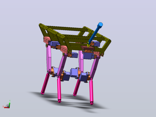 行走机器人主体建模SW2016