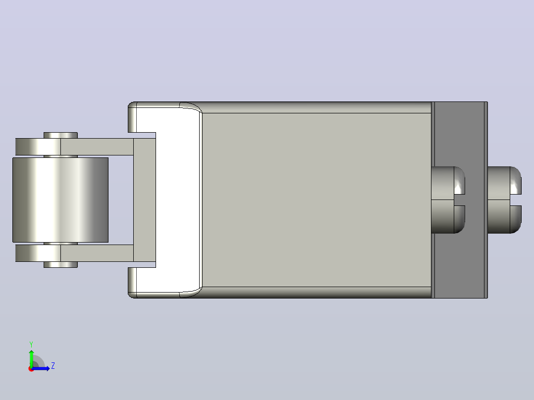 Z-15GW22-B-欧姆龙微动开关左视图