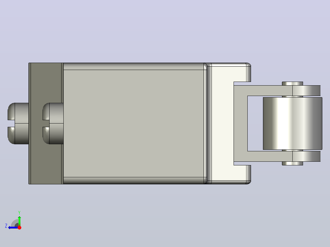 Z-15GW22-B-欧姆龙微动开关右视图
