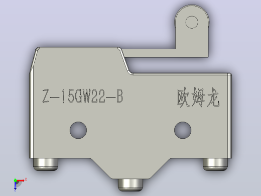 Z-15GW22-B-欧姆龙微动开关俯视缩略图