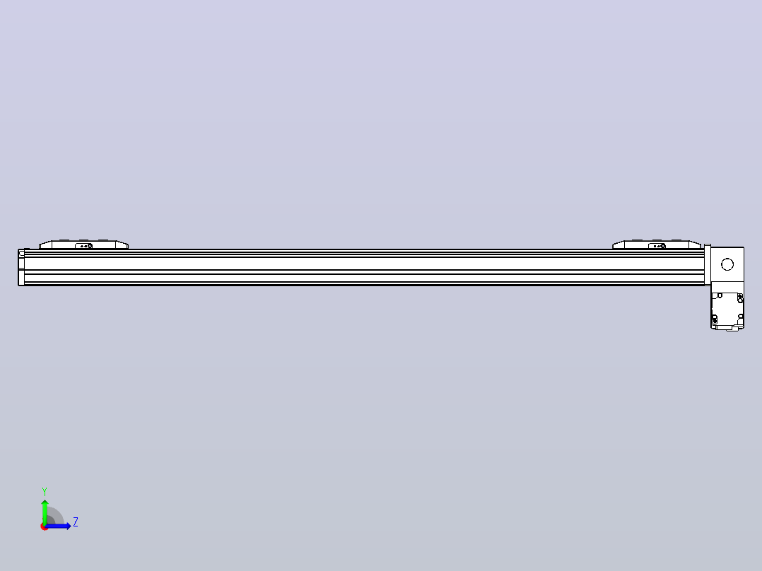 皮带直线轴双滑块型TPA-GCBS-50-P42-L300-RP-M10-N3左视图