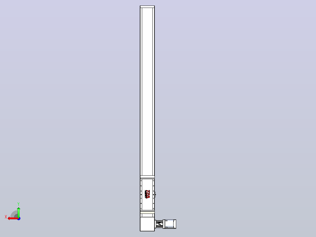 伺服电机集成皮带传动直线执行器TPA-OCB-140-256-L1450-DR-J90-N3后视图