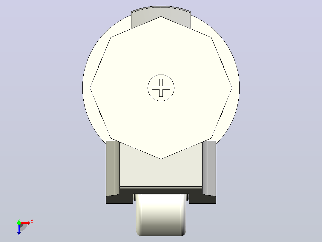 脚轮J-CXB01-120-NJ俯视图