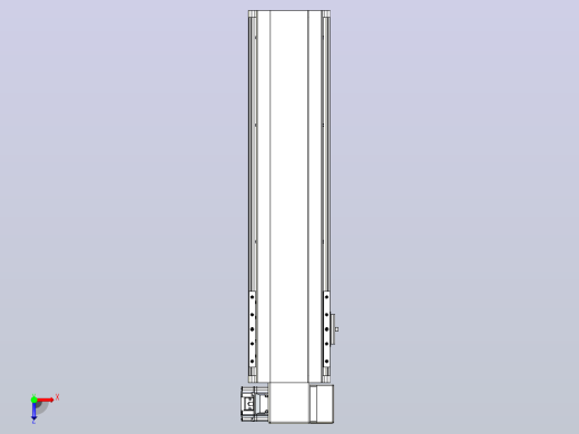 皮带直线轴半封闭可选导轨TPA-HNB-140D-120-L400-RP-Y-P40-N3俯视缩略图