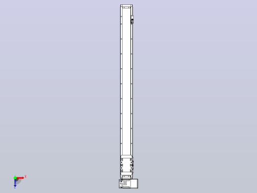 机器人皮带驱动直线轴TPA-GCB-80-P60-L950-RU-M20-N3俯视缩略图