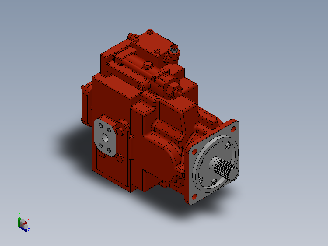 SA7V90R变量柱塞泵(PVC90R)[SA7V90R 变量柱塞泵(PVC90R)]正等轴测图