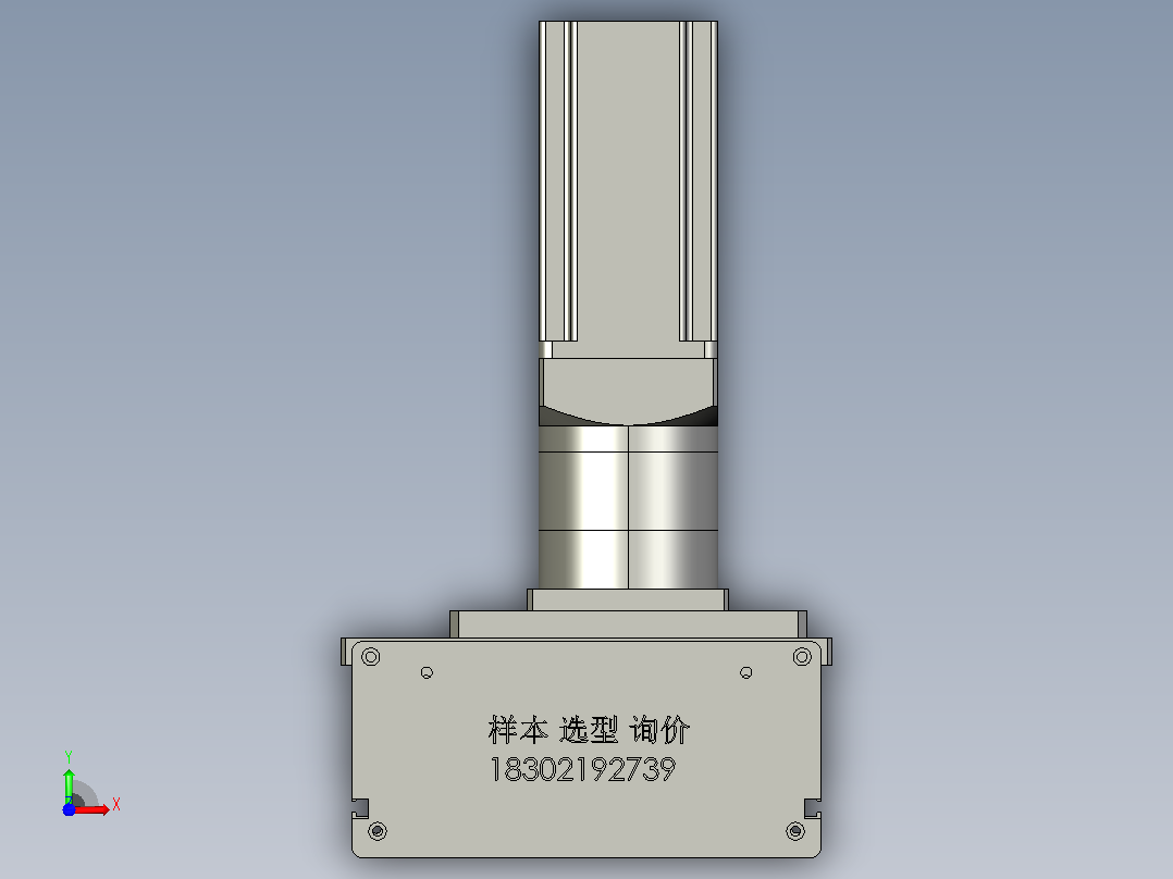 RDM210-2400齿轮齿条模组前视图