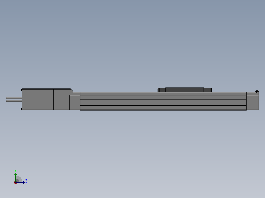 LEJS63 高刚性滑块型电动执行器 (滚珠螺杆)[LEJS63S2B-400B-S5A1H]左视图
