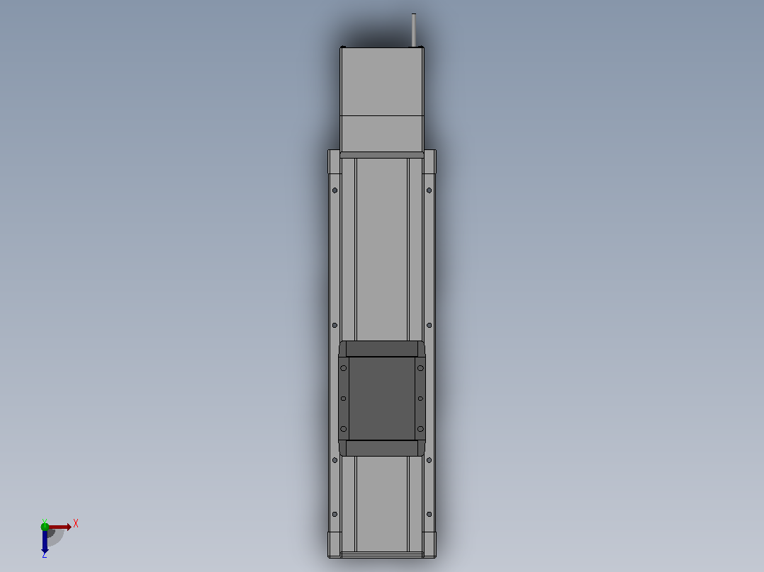 LEJS63 高刚性滑块型电动执行器 (滚珠螺杆)[LEJS63S2B-400B-S5A1H]俯视图