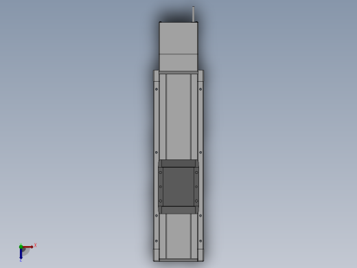 LEJS63 高刚性滑块型电动执行器 (滚珠螺杆)[LEJS63S2B-400B-S5A1H]俯视缩略图