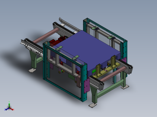 栈板托板堆叠叠盘机（实际投产）sw16可编辑正等轴测缩略图