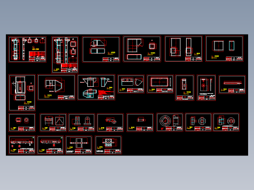 D250斗式提升机全套CAD图纸 机械设备 设计素材