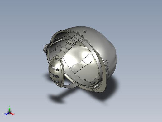 安全帽工作帽图纸模型工业设计SW三维3d素材正等轴测缩略图