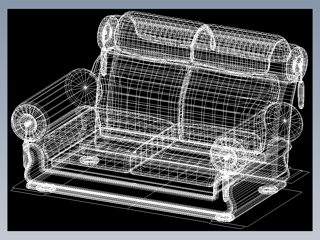 室内家具和灯具等的模型十二-K-S33-2